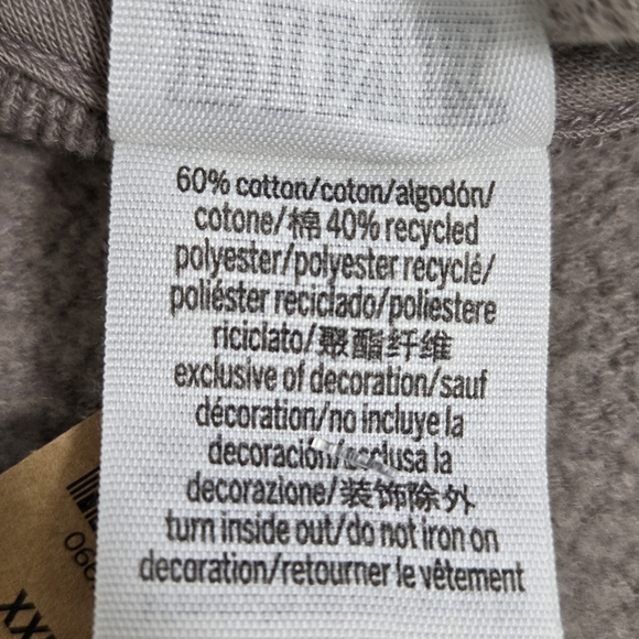 PINK Victoria's Secret Brown Fleece‎ Cropped Pullover XXL - Picture 7 of 11